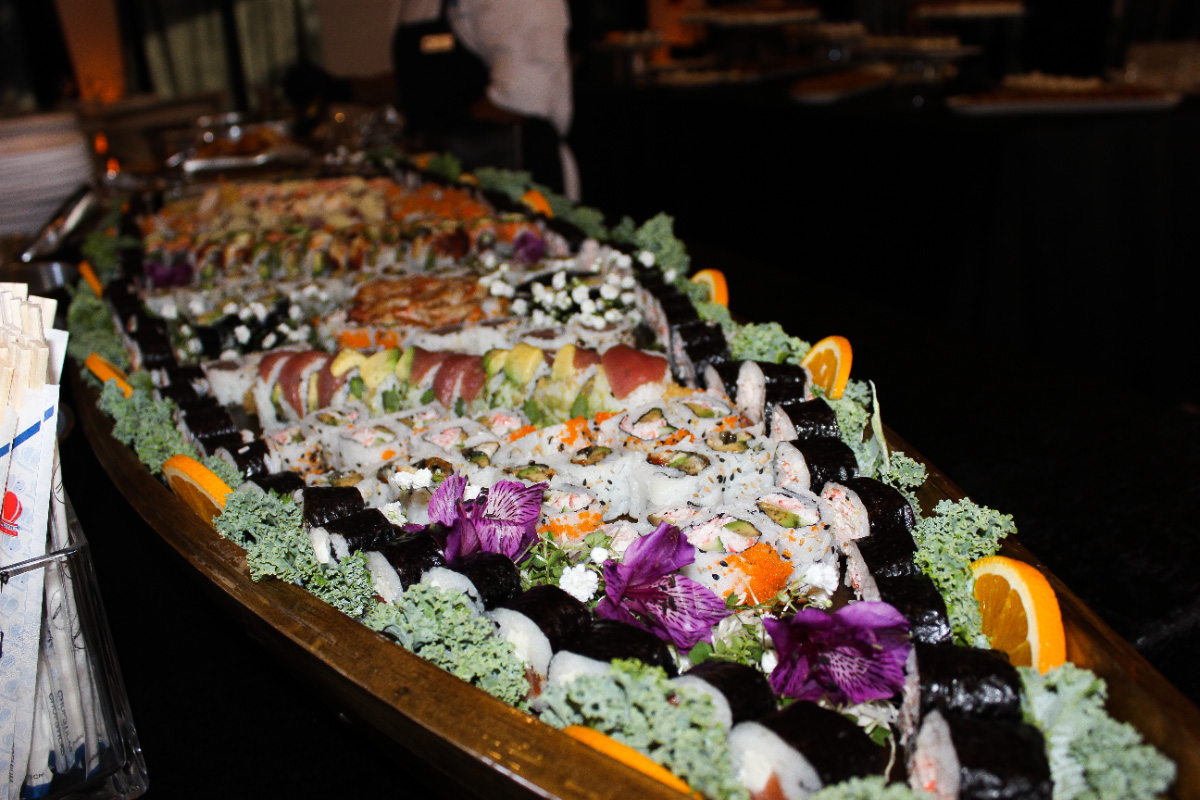 Sushi-Boat-Catering-Platter-Assortment–-Club-at-Barefoot-Beach